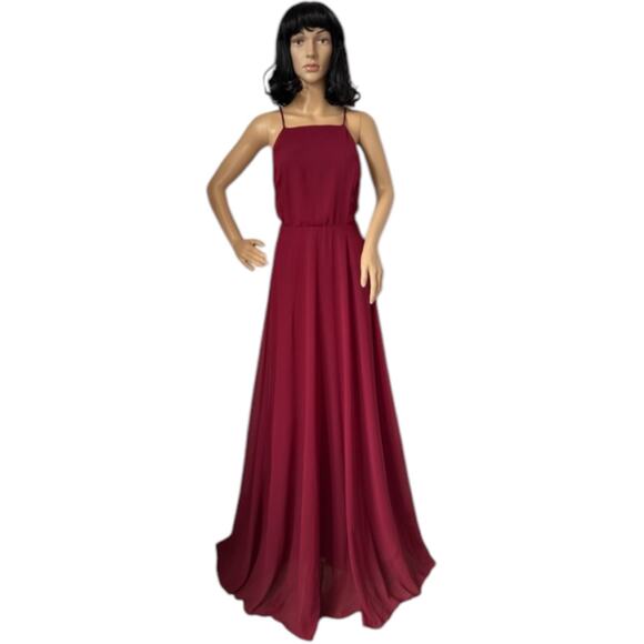 Lulus Mythical Kind of Love Wine Red Maxi Dress burgundy small - Picture 3 of 16